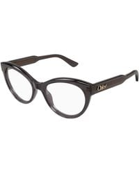 Chloé - Ch0342O 006 Optical Frames Acetate Transparent Cat Eye - Lyst