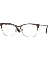 Burberry - Be1362 Alma 1312 Optical Frames Steel Transparent Cat Eye Normal - Lyst