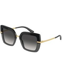 Dolce & Gabbana - Dg4373 32468G Sunglasses Acetate Squared Normal Shaded - Lyst