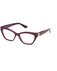 Guess - Gm50062 71 Optical Frames Acetate Cat Eye Normal - Lyst