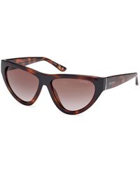 Guess - Gu00152 52F Sunglasses Injected Cat Eye Normal - Lyst