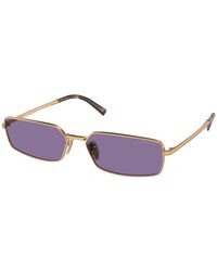 Prada - Pr A60S 7Oe01O Sunglasses Metal Squared Normal - Lyst