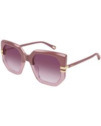 Chloé - Ch0240S 006 Sunglasses Acetate Geometric - Lyst
