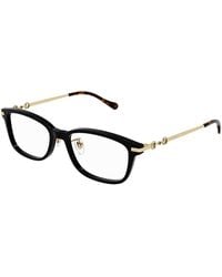Gucci - Gg1129Oj 001 Optical Frames Acetate Squared - Lyst