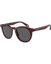 Giorgio Armani - Ar8192 6045B1 Sunglasses Acetate Pantos Normal - Lyst