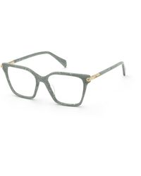 Blumarine - Vbm257 02Aq Optical Frames Acetate Geometric - Lyst