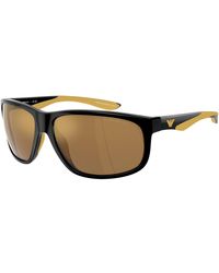 Emporio Armani - Ea4199U 50176H Sunglasses Injected Pillow Mirrored - Lyst