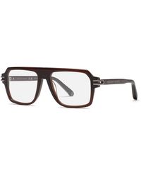 Philipp Plein - Vpp195M Plein Icon 0Aak Optical Frames Acetate Squared - Lyst
