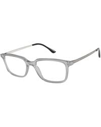 Giorgio Armani - Ar7183 5913 Optical Frames Acetate Transparent Squared Normal - Lyst