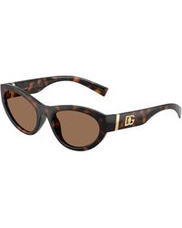 Dolce & Gabbana - Dg6207 502/73 Sunglasses Injected Cat Eye Normal - Lyst