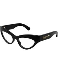 Gucci - Gg1295O 001 Optical Frames Acetate Cat Eye - Lyst