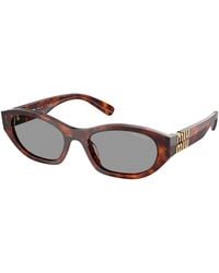 Miu Miu - Mu A03S 21C40O Sunglasses Acetate Geometric Normal - Lyst