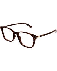 Montblanc - Mb0338O 007 Optical Frames Acetate Transparent Squared - Lyst