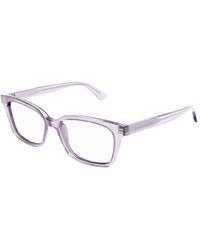 McQueen - Am0464O 005 Optical Frames Acetate Transparent Squared - Lyst