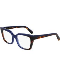Ferragamo - Sf3010 424 Optical Frames Acetate Squared Normal - Lyst
