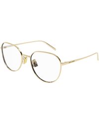 Saint Laurent - Sl 484 003 Optical Frames Metal Round - Lyst