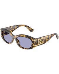 Dolce & Gabbana - Dg4502 33301A Sunglasses Acetate Round Normal - Lyst