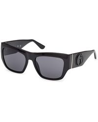 Guess - Gu00252 01A Sunglasses Injected Smoke Squared Normal - Lyst