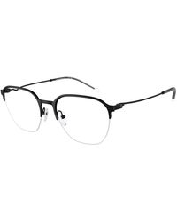 Emporio Armani - Ea1160 3001 Optical Frames Metal Transparent Pantos Normal - Lyst