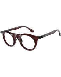 Giorgio Armani - Ar8258 64221W Sunglasses Acetate Transparent Pantos Normal - Lyst