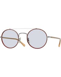 Oliver Peoples - Ov1355T Etlin 5036 Optical Frames Titanium Light Round Normal - Lyst