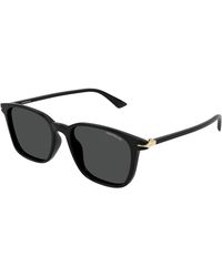 Montblanc - Mb0338S 001 Sunglasses Acetate Squared - Lyst