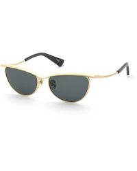 Nina Ricci - Snr406 300 Sunglasses Metal Smoke Cat Eye Normal - Lyst