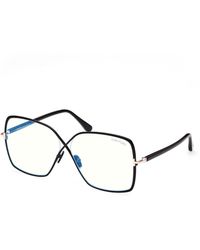 Tom Ford - Ft5841-B 001 Optical Frames Metal Butterfly Normal - Lyst