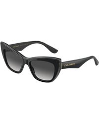 Dolce & Gabbana - Dg4417 32468G Sunglasses Acetate Cat Eye Normal Shaded - Lyst