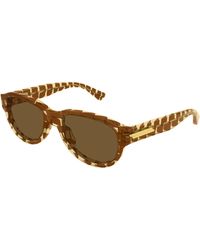 Bottega Veneta - Bv1410S 004 Sunglasses Acetate Round - Lyst