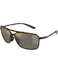 Maui Jim - Mj0437S 002 Occhiali Da Sole Iniettato Bronzo Squadrata - Lyst