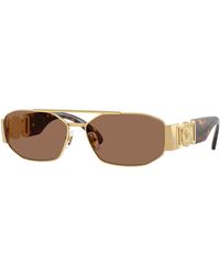 Versace - Ve2287 100273 Sunglasses Metal Geometric Normal - Lyst