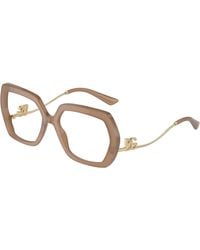 Dolce & Gabbana - Dg3390B 3437 Optical Frames Acetate Transparent Geometric Normal - Lyst