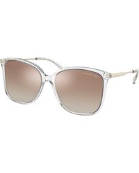 Michael Kors - Mk2169 Avellino 30156K Sunglasses Acetate Squared Normal Flash - Lyst