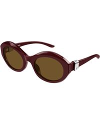 Balenciaga - Bb0460S 003 Sunglasses Acetate Round - Lyst