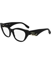 KARL LAGERFELD - Kl6189 001 Optical Frames Acetate Cat Eye Normal - Lyst