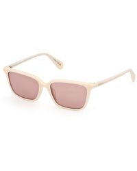 MAX&Co. - Mo0165 21S Sunglasses Bordeaux Squared Normal - Lyst