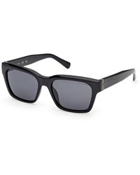 Guess - Gu00299 01D Sunglasses Injected Smoke Squared Polarized - Lyst