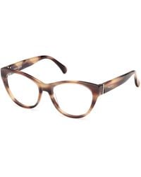 Max Mara - Mm5205 047 Optical Frames Acetate Round Normal - Lyst