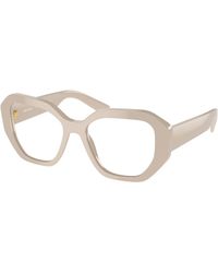 Prada - Pr A07V 11O1O1 Optical Frames Acetate Transparent Geometric Normal - Lyst
