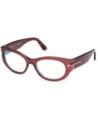 Tom Ford - Ft6133-B 069 Optical Frames Acetate Round Normal - Lyst