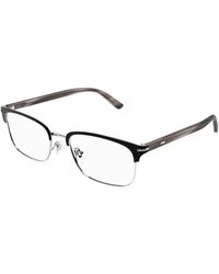 Gucci - Gg1448O 003 Optical Frames Metal Transparent Squared - Lyst