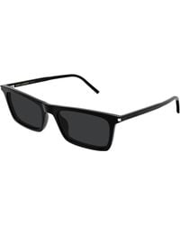 Saint Laurent - Sl 890 Betty Thin 001 Sunglasses Acetate Squared - Lyst