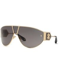 Roberto Cavalli - Src093 300 Sunglasses Metal Smoke Mask Normal - Lyst