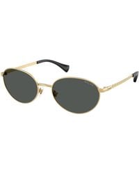 Ralph Lauren - Ra4148 900487 Sunglasses Metal Round Normal - Lyst