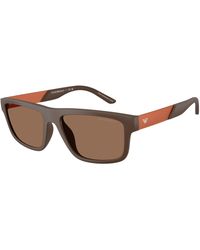 Emporio Armani - Ea4244U 624373 Sunglasses Injected Squared Normal - Lyst