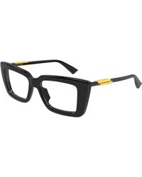 Bottega Veneta - Bv1448O 002 Optical Frames Acetate Transparent Squared - Lyst