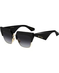 Etro - Club 807/9O Sunglasses Metal Squared Normal Shaded - Lyst