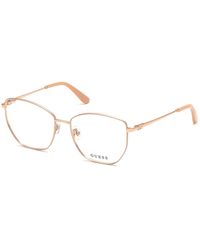 Guess - Gu2825 028 Optical Frames Metal Squared Normal - Lyst