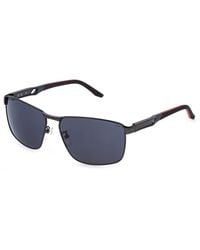 Fila - Sfia08 627 Sunglasses Metal Smoke Squared Normal - Lyst